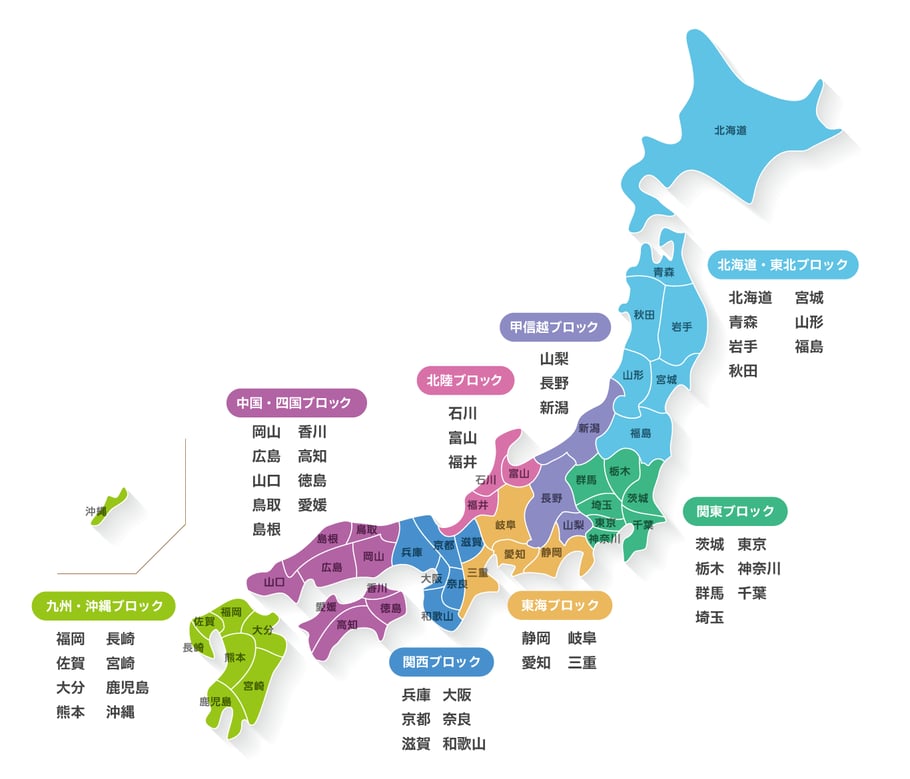 エリア分布図