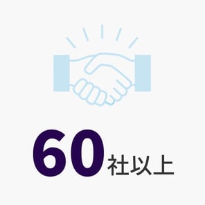 豊富な実績_年間取引企業数