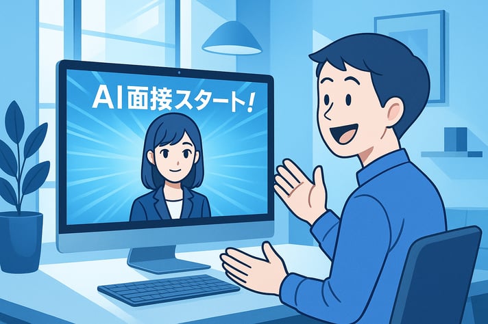 origami The modern interior features a sophisticated minimalist design A large desktop PC monitor displays an artificial character created by AI with-1