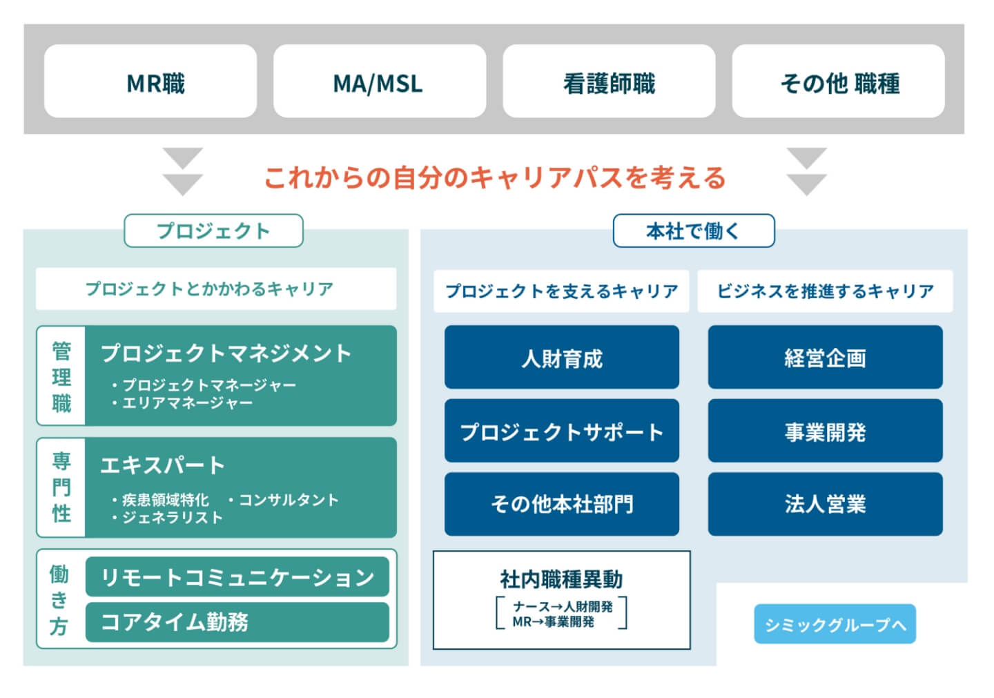 当社ならではのキャリアパス